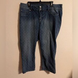 Torrid Jeans with Heart Print Size 20
